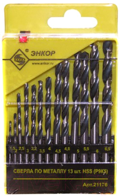 Изображение товара Набор сверл Энкор 21176