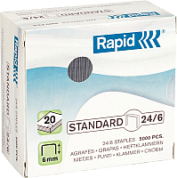 

Скобы канцелярские Rapid, Standard 24/6 5M / 24859800