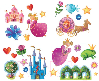 Изображение товара Набор наклеек Djeco Принцессы / 08830