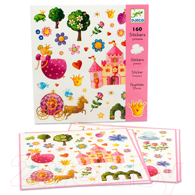 Изображение товара Набор наклеек Djeco Принцессы / 08830