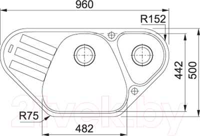 Мойка кухонная Franke Antea AZG 661-E (114.0489.400)