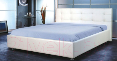 Полуторная кровать Мебель-Парк Софи 200x140 с подъемным механизмом (белый)