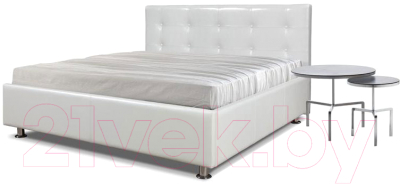 Полуторная кровать Мебель-Парк Софи 200x140 с подъемным механизмом (белый)