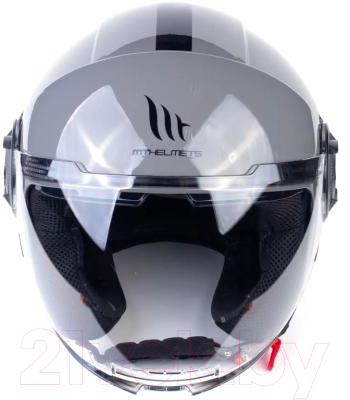Мотошлем MT Helmets Viale SV Solid A2 (S, титан глянцевый)