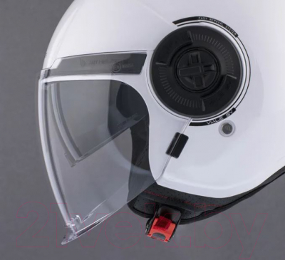 Мотошлем MT Helmets Viale SV Solid A0 (L, белый перламутр)