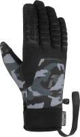 Перчатки лыжные Reusch Raptor R-Tex Xt Touch-Tec / 6202223-5570 (р-р 10.5, Dark Camo/Black Inch) - 