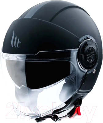 Мотошлем MT Helmets Viale SV Solid A1 (L, матовый черный)