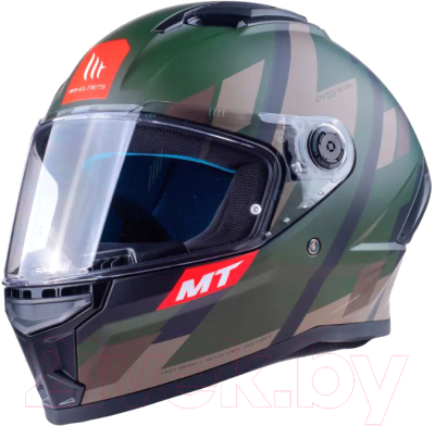 Мотошлем MT Helmets Stinger 2 Register (L, матовый зеленый)