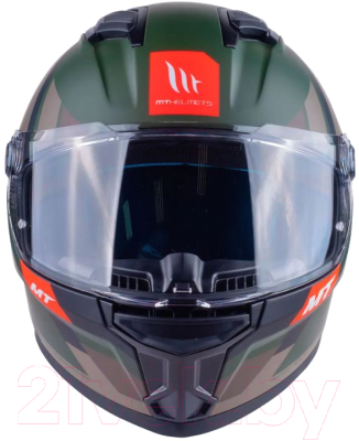 Мотошлем MT Helmets Stinger 2 Register (L, матовый зеленый)