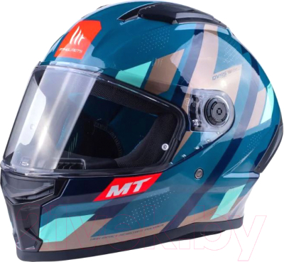 Мотошлем MT Helmets Stinger 2 Register (M, глянцевый зеленый)
