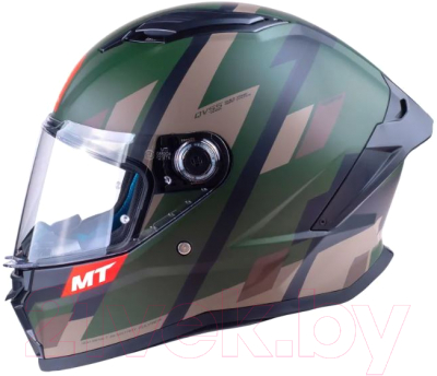 Мотошлем MT Helmets Stinger 2 Register (M, матовый зеленый)