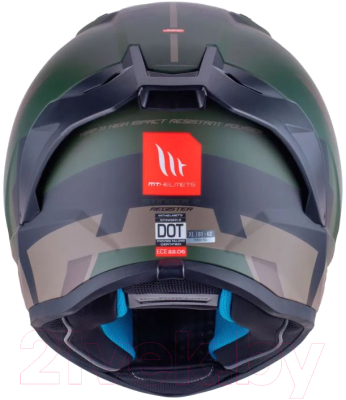 Мотошлем MT Helmets Stinger 2 Register (S, матовый зеленый)