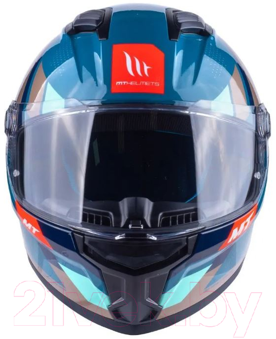 Мотошлем MT Helmets Stinger 2 Register (XS, глянцевый зеленый) — фото 4