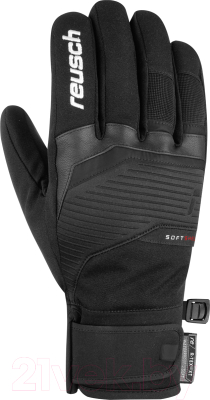 Перчатки лыжные Reusch Venom R-TEX XT / 6101205-7701 (р-р 10.5, Black/White)