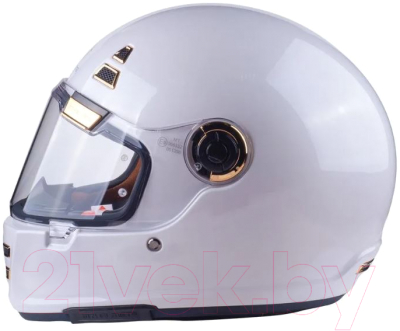 Мотошлем MT Helmets Jarama Solid (L, белый перламутр)