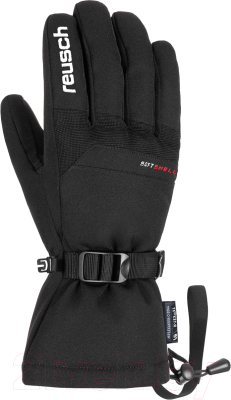 Перчатки лыжные Reusch Outset R-Tex XT / 6301261_7701 (р-р 6.5, Black/White Inch)