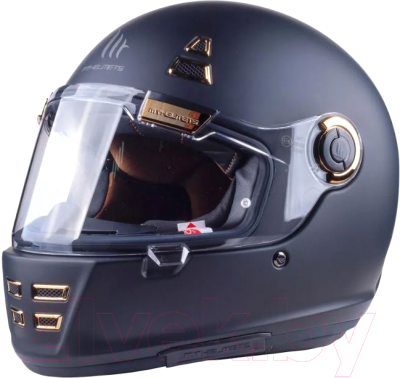 Мотошлем MT Helmets Jarama Solid (L, матовый черный)