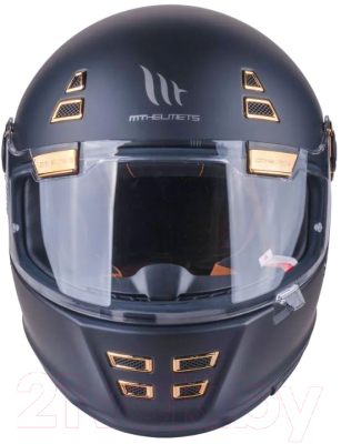 Мотошлем MT Helmets Jarama Solid (M, матовый черный)