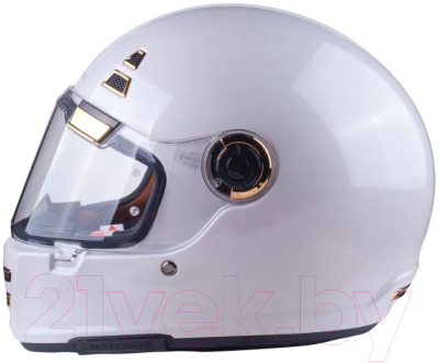 Мотошлем MT Helmets Jarama Solid (S, белый перламутр)