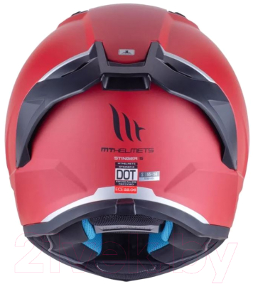 Мотошлем MT Helmets Stinger 2 Solid (L, матовый красный)