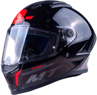 Мотошлем MT Helmets Stinger 2 Solid (M, глянцевый черный) - 