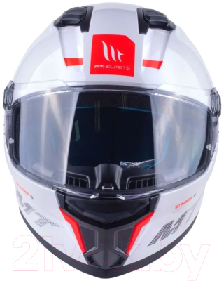 Мотошлем MT Helmets Stinger 2 Solid (M, белый перламутр)