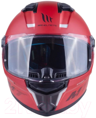 Мотошлем MT Helmets Stinger 2 Solid (M, матовый красный)