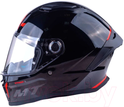 Мотошлем MT Helmets Stinger 2 Solid (S, глянцевый черный)