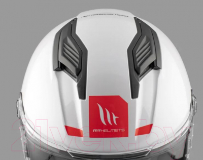 Мотошлем MT Helmets Stinger 2 Solid (S, белый перламутр)