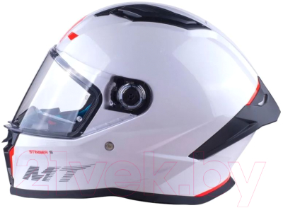 Мотошлем MT Helmets Stinger 2 Solid (XS, глянцевый белый)