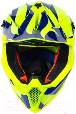 Мотошлем MT Helmets Falcon Crush B7 (M, глянцевый синий)