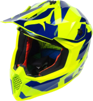 Мотошлем MT Helmets Falcon Crush B7 (XS, глянцевый синий) - 