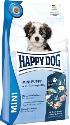 Сухой корм для собак Happy Dog Puppy Fit & Vital для щенков и молодых собак / 61204 (800г)