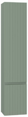 Шкаф-пенал для ванной Brevita Victory 35 / VIC-05035-080R (зеленый матовый)
