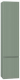 Шкаф-пенал для ванной Brevita Victory 35 / VIC-05035-080R (зеленый матовый) - 