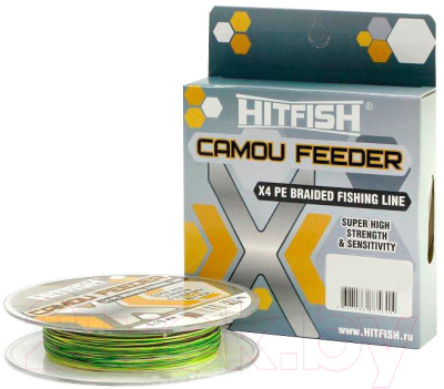 Леска плетеная Hitfish X4 Camou Feeder 150м 0.15мм