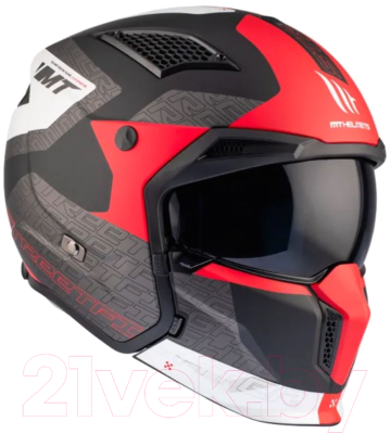 Мотошлем MT Helmets TR902BSV Streetfighter SV Totem B15 (L, матовый красный перламутр)