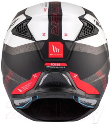 Мотошлем MT Helmets TR902BSV Streetfighter SV Totem B15 (L, матовый красный перламутр)