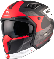 Мотошлем MT Helmets TR902BSV Streetfighter SV Totem B15 (S, матовый красный перламутр) - 