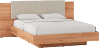 Двуспальная кровать Doma Леон 140x200 (дуб бунратти/софт грин) - 