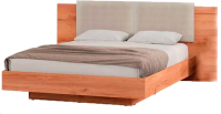 Двуспальная кровать Doma Леон 180x200 (дуб бунратти/софт грин) - 