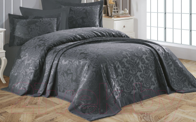 Набор текстиля для спальни DO&CO Gul 240x260 / 11181 (антрацит)