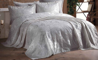 Набор текстиля для спальни DO&CO Gul 240x260 / 11181 (серый) - 