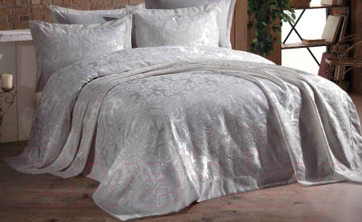 Набор текстиля для спальни DO&CO Gul 240x260 / 11181 (серый)