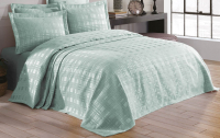 Набор текстиля для спальни DO&CO Ekose 240x260 / 11563 (бирюзовый) - 
