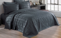 Набор текстиля для спальни DO&CO Ekose 240x260 / 11563 (антрацит) - 