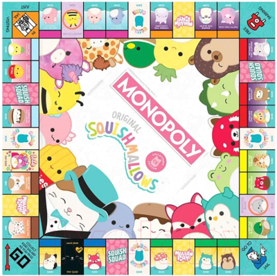 Настольная игра Hasbro Монополия. Squishmallows / WM04179-EN1-6