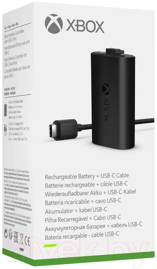 Зарядный комплект для геймпада Microsoft Xbox Play and Charge Kit / SXW-00002