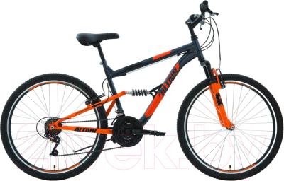 Велосипед Forward Altair MTB FS 26 1.0 2022 / RBK22AL26059 (16, темно-серый/оранжевый)