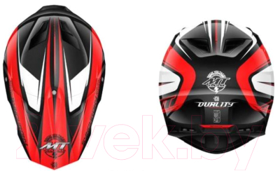 Мотошлем MT Helmets Synchrony Duo Sport Duality (S, глянцевый черный/красный/белый)